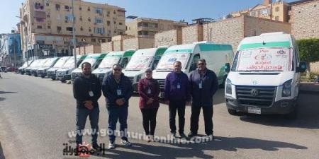 علاج ١٦٢٨ مواطنا بالمجان في قافلة طبية بدمياط الجديدة 