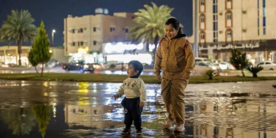 أمطار على مدينة تبوك