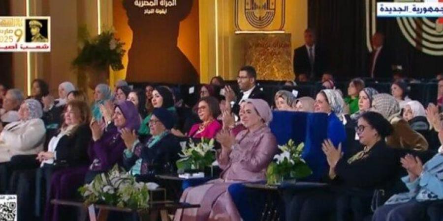 السيدة انتصار السيسي تشهد احتفالية يوم المرأة المصرية «فيديو»