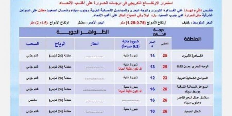 تحذير عاجل من الأرصاد بشأن حالة الطقس اليوم الإثنين 10 مارس 2025: احذر الشبورة